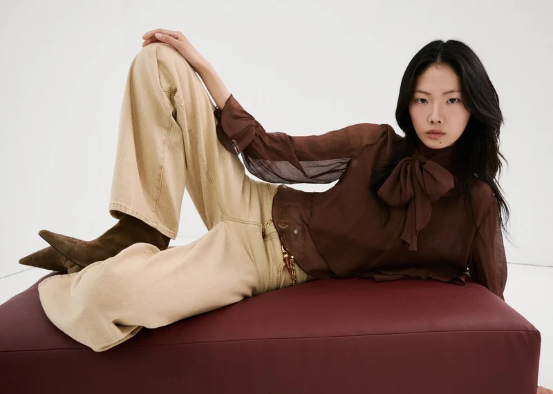 MANGO  Danila high-waisted wide leg jeans for Women | Best Price UAE